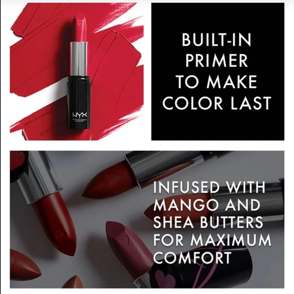 NYX Shea & Mango Butter Infused Ultra Saturated Hydrating Lipstick - So Dramatic